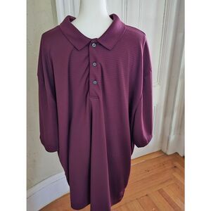 Grand Slam Men's Burgundy Polo Shirt 3XLT